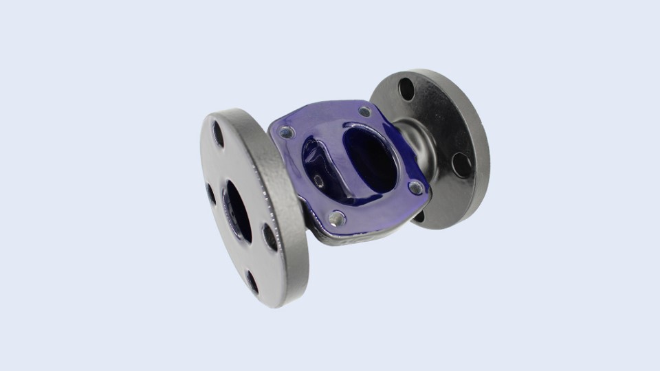 Saunders glass-lined diaphragm valve body — range example
