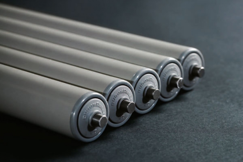 Dugom Rulli Series 338 plastic conveyor rollers — range example