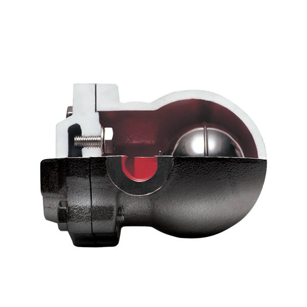 Ayvaz SK-51 mechanical steam trap, shown in cutaway
