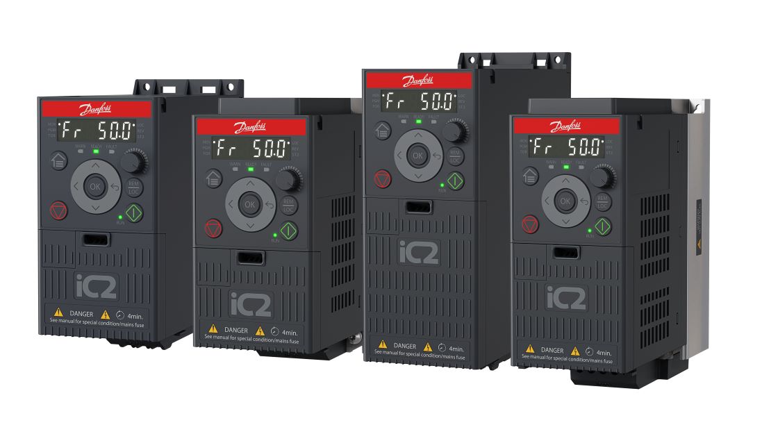 Danfoss iC2-Micro variable frequency drive — range example
